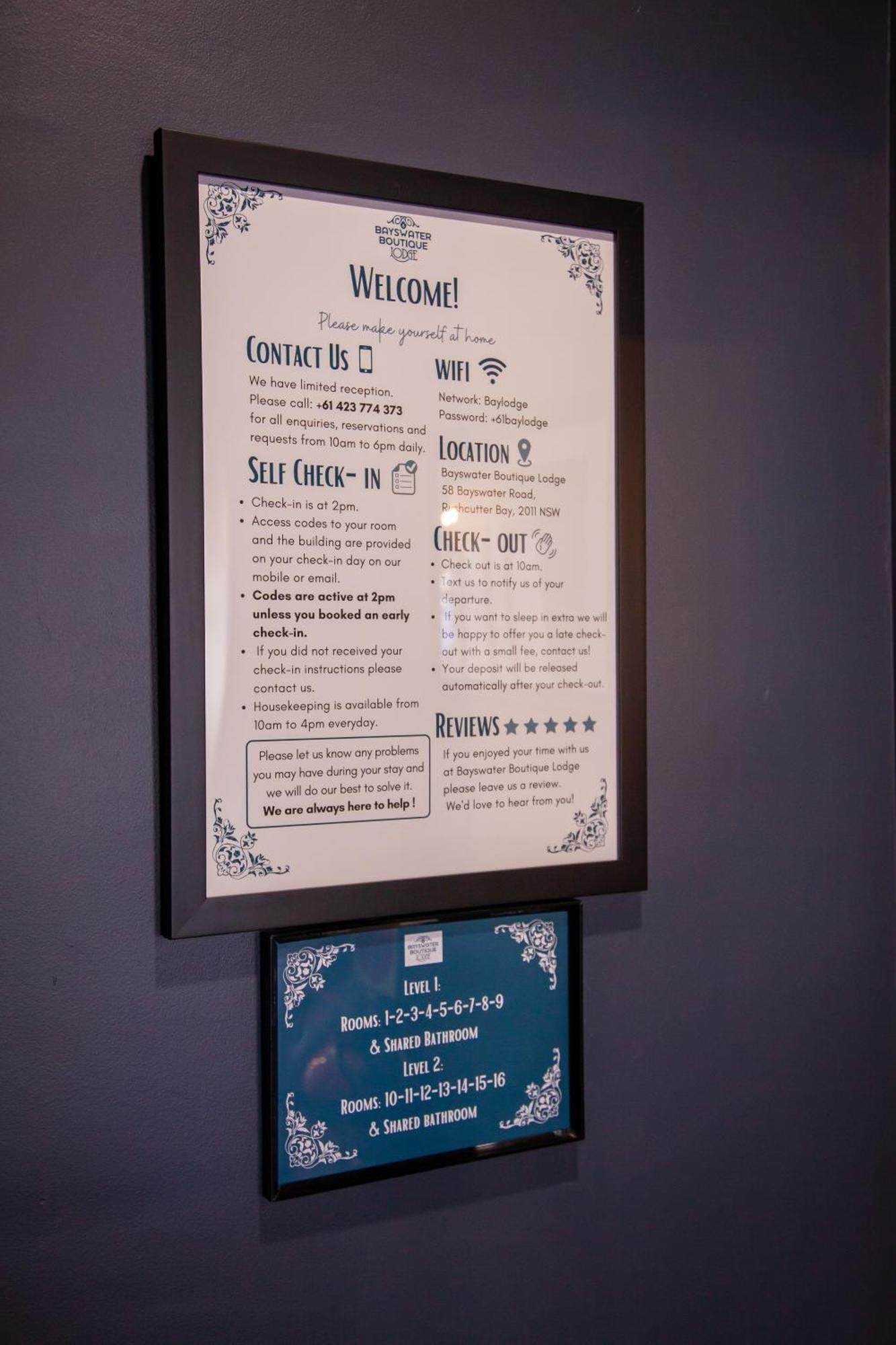 סידני Bayswater Boutique Lodge מראה חיצוני תמונה